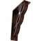 Ekena Millwork Loera Wrought Iron Bracket, (Triple center brace), Antiqued Copper 2"W x 5 1/2"D x 8"H BKTM02X05X08TLOACO - alternate 1